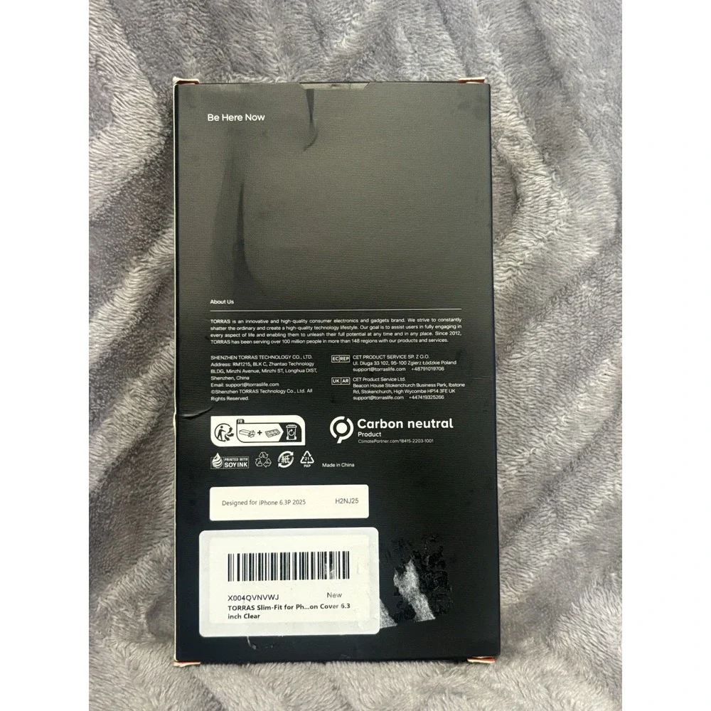 NEW -   TORRAS Slim Fit for iPhone 17 Pro Case ‎  Anti Yellowing Clear